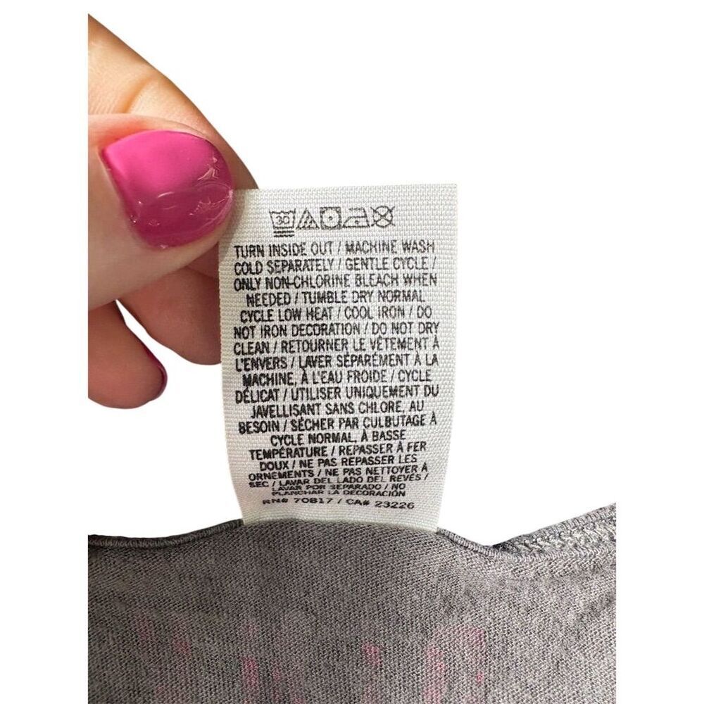 Victoria's Secret PINK Women's Gray Sequin Tank Top Size L - Picture 7 of 8